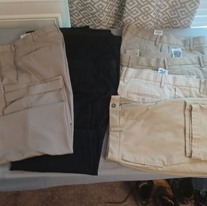 Men's pants x 7 all are 36×32 4 Dockers 3 Stafford